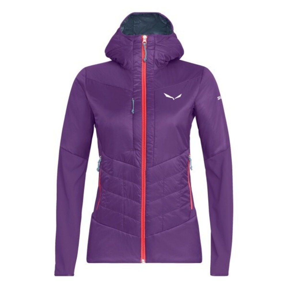 Salewa Hooded Jacket Womens ORTLES Hybrid TirolWool Insulated Ski Backcountry/M